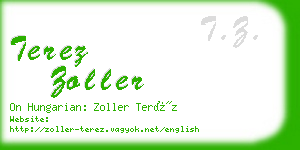 terez zoller business card